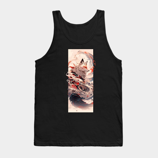 Cloud fox Tank Top by NemfisArt